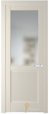 Дверь Profil Doors 2.2.2PM цвет Кремовая Магнолия (RAL 120-04) стекло Матовое