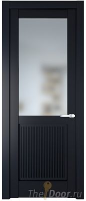 Дверь Profil Doors 2.2.2PM цвет Нэви Блу (RAL 7016) стекло Матовое