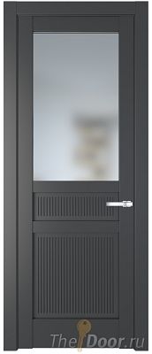 Дверь Profil Doors 2.3.2PM цвет Графит (Pantone 425С) стекло Матовое