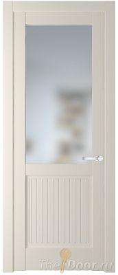 Дверь Profil Doors 3.2.2PM цвет Кремовая Магнолия (RAL 120-04) стекло Матовое