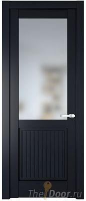 Дверь Profil Doors 3.2.2PM цвет Нэви Блу (RAL 7016) стекло Матовое