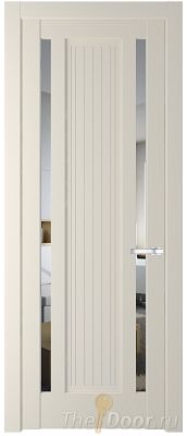 Дверь Profil Doors 3.5.2PM цвет Кремовая Магнолия (RAL 120-04) стекло Прозрачное