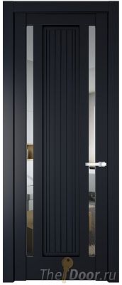Дверь Profil Doors 3.5.2PM цвет Нэви Блу (RAL 7016) стекло Прозрачное