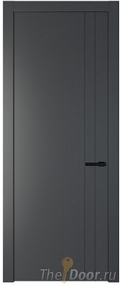 Дверь Profil Doors 12PW цвет Графит (Pantone 425С) молдинг Черный матовый