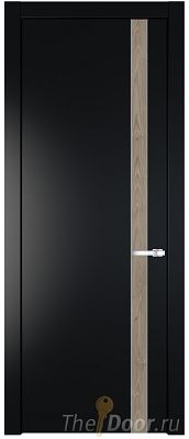 Дверь Profil Doors 18PW цвет Блэк вставка Каштан Темный молдинг Серебро Дверь Profil Doors 18PW цвет Блэк вставка Каштан Темный молдинг Серебро