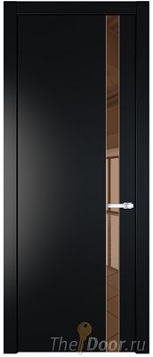 Дверь Profil Doors 18PW цвет Блэк стекло Зеркало Bronza молдинг Серебро Дверь Profil Doors 18PW цвет Блэк стекло Зеркало Bronza молдинг Серебро