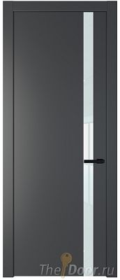 Дверь Profil Doors 18PW цвет Графит (Pantone 425С) стекло Lacobel Белый лак молдинг Черный матовый Дверь Profil Doors 18PW цвет Графит (Pantone 425С) стекло Lacobel Белый лак молдинг Черный матовый