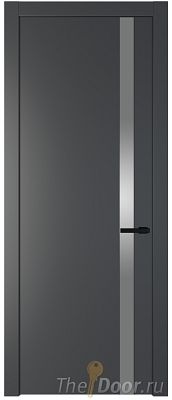 Дверь Profil Doors 18PW цвет Графит (Pantone 425С) стекло Lacobel Серебро Матлак молдинг Черный матовый Дверь Profil Doors 18PW цвет Графит (Pantone 425С) стекло Lacobel Серебро Матлак молдинг Черный матовый