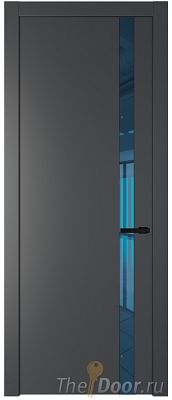 Дверь Profil Doors 18PW цвет Графит (Pantone 425С) стекло Зеркало Blue молдинг Черный матовый Дверь Profil Doors 18PW цвет Графит (Pantone 425С) стекло Зеркало Blue молдинг Черный матовый