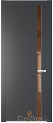Дверь Profil Doors 18PW цвет Графит (Pantone 425С) стекло Зеркало Bronza молдинг Серебро Дверь Profil Doors 18PW цвет Графит (Pantone 425С) стекло Зеркало Bronza молдинг Серебро