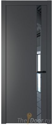 Дверь Profil Doors 18PW цвет Графит (Pantone 425С) стекло Зеркало молдинг Черный матовый Дверь Profil Doors 18PW цвет Графит (Pantone 425С) стекло Зеркало молдинг Черный матовый