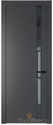 Дверь Profil Doors 18PW цвет Графит (Pantone 425С) стекло Зеркало Grey молдинг Черный матовый Дверь Profil Doors 18PW цвет Графит (Pantone 425С) стекло Зеркало Grey молдинг Черный матовый