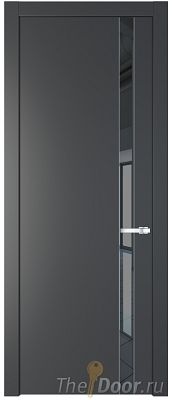 Дверь Profil Doors 18PW цвет Графит (Pantone 425С) стекло Зеркало Grey молдинг Серебро Дверь Profil Doors 18PW цвет Графит (Pantone 425С) стекло Зеркало Grey молдинг Серебро
