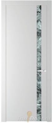 Дверь Profil Doors 18PW цвет Крем Вайт (RAL 120-02) стекло Атриум серебро молдинг Серебро