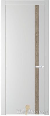 Дверь Profil Doors 18PW цвет Крем Вайт (RAL 120-02) вставка Каштан Темный молдинг Серебро Дверь Profil Doors 18PW цвет Крем Вайт (RAL 120-02) вставка Каштан Темный молдинг Серебро