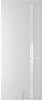 Дверь Profil Doors 18PW цвет Крем Вайт (RAL 120-02) стекло Lacobel Белый лак молдинг Серебро Дверь Profil Doors 18PW цвет Крем Вайт (RAL 120-02) стекло Lacobel Белый лак молдинг Серебро