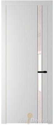 Дверь Profil Doors 18PW цвет Крем Вайт (RAL 120-02) стекло Lacobel Перламутровый лак молдинг Черный матовый Дверь Profil Doors 18PW цвет Крем Вайт (RAL 120-02) стекло Lacobel Перламутровый лак молдинг Черный матовый