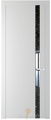 Дверь Profil Doors 18PW цвет Крем Вайт (RAL 120-02) стекло Лоран узор золото молдинг Серебро Дверь Profil Doors 18PW цвет Крем Вайт (RAL 120-02) стекло Лоран узор золото молдинг Серебро