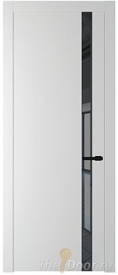 Дверь Profil Doors 18PW цвет Крем Вайт (RAL 120-02) стекло Зеркало Grey молдинг Черный матовый