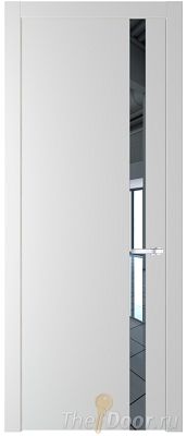Дверь Profil Doors 18PW цвет Крем Вайт (RAL 120-02) стекло Зеркало молдинг Серебро