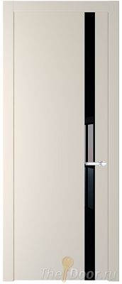 Дверь Profil Doors 18PW цвет Кремовая Магнолия (RAL 120-04) стекло Lacobel Черный лак молдинг Серебро Дверь Profil Doors 18PW цвет Кремовая Магнолия (RAL 120-04) стекло Lacobel Черный лак молдинг Серебро