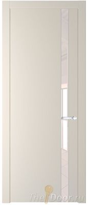 Дверь Profil Doors 18PW цвет Кремовая Магнолия (RAL 120-04) стекло Lacobel Перламутровый лак молдинг Серебро Дверь Profil Doors 18PW цвет Кремовая Магнолия (RAL 120-04) стекло Lacobel Перламутровый лак молдинг Серебро