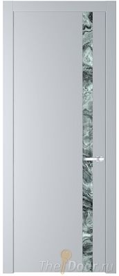 Дверь Profil Doors 18PW цвет Лайт Грей (RAL 870-01) стекло Атриум серебро молдинг Серебро