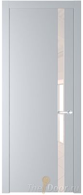 Дверь Profil Doors 18PW цвет Лайт Грей (RAL 870-01) стекло Lacobel Перламутровый лак молдинг Серебро Дверь Profil Doors 18PW цвет Лайт Грей (RAL 870-01) стекло Lacobel Перламутровый лак молдинг Серебро
