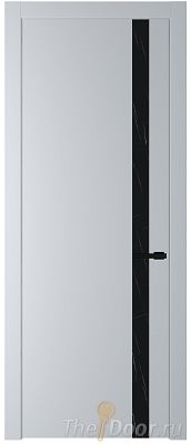Дверь Profil Doors 18PW цвет Лайт Грей (RAL 870-01) стекло Неро мрамор молдинг Черный матовый Дверь Profil Doors 18PW цвет Лайт Грей (RAL 870-01) стекло Неро мрамор молдинг Черный матовый
