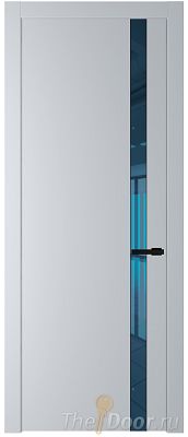 Дверь Profil Doors 18PW цвет Лайт Грей (RAL 870-01) стекло Зеркало Blue молдинг Черный матовый Дверь Profil Doors 18PW цвет Лайт Грей (RAL 870-01) стекло Зеркало Blue молдинг Черный матовый