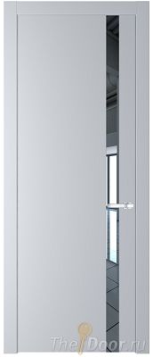 Дверь Profil Doors 18PW цвет Лайт Грей (RAL 870-01) стекло Зеркало молдинг Серебро Дверь Profil Doors 18PW цвет Лайт Грей (RAL 870-01) стекло Зеркало молдинг Серебро