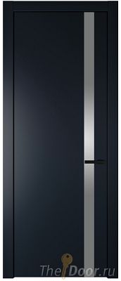 Дверь Profil Doors 18PW цвет Нэви Блу (RAL 7016) стекло Lacobel Серебро Матлак молдинг Черный матовый Дверь Profil Doors 18PW цвет Нэви Блу (RAL 7016) стекло Lacobel Серебро Матлак молдинг Черный матовый