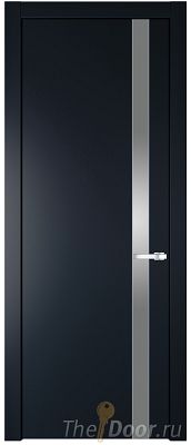 Дверь Profil Doors 18PW цвет Нэви Блу (RAL 7016) стекло Lacobel Серебро Матлак молдинг Серебро Дверь Profil Doors 18PW цвет Нэви Блу (RAL 7016) стекло Lacobel Серебро Матлак молдинг Серебро
