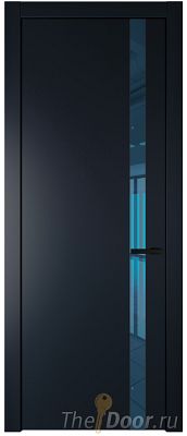 Дверь Profil Doors 18PW цвет Нэви Блу (RAL 7016) стекло Зеркало Blue молдинг Черный матовый Дверь Profil Doors 18PW цвет Нэви Блу (RAL 7016) стекло Зеркало Blue молдинг Черный матовый
