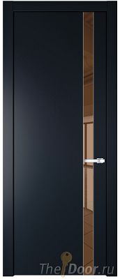 Дверь Profil Doors 18PW цвет Нэви Блу (RAL 7016) стекло Зеркало Bronza молдинг Серебро Дверь Profil Doors 18PW цвет Нэви Блу (RAL 7016) стекло Зеркало Bronza молдинг Серебро