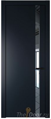 Дверь Profil Doors 18PW цвет Нэви Блу (RAL 7016) стекло Зеркало молдинг Черный матовый Дверь Profil Doors 18PW цвет Нэви Блу (RAL 7016) стекло Зеркало молдинг Черный матовый