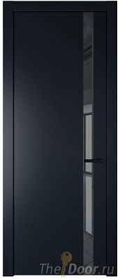 Дверь Profil Doors 18PW цвет Нэви Блу (RAL 7016) стекло Зеркало Grey молдинг Черный матовый Дверь Profil Doors 18PW цвет Нэви Блу (RAL 7016) стекло Зеркало Grey молдинг Черный матовый