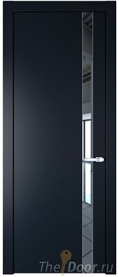 Дверь Profil Doors 18PW цвет Нэви Блу (RAL 7016) стекло Зеркало молдинг Серебро Дверь Profil Doors 18PW цвет Нэви Блу (RAL 7016) стекло Зеркало молдинг Серебро
