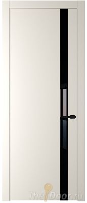 Дверь Profil Doors 18PW цвет Перламутр белый стекло Lacobel Черный лак молдинг Черный матовый Дверь Profil Doors 18PW цвет Перламутр белый стекло Lacobel Черный лак молдинг Черный матовый