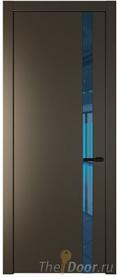 Дверь Profil Doors 18PW цвет Перламутр бронза стекло Зеркало Blue молдинг Черный матовый Дверь Profil Doors 18PW цвет Перламутр бронза стекло Зеркало Blue молдинг Черный матовый