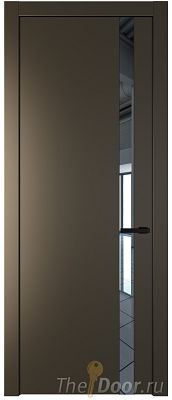 Дверь Profil Doors 18PW цвет Перламутр бронза стекло Зеркало молдинг Черный матовый Дверь Profil Doors 18PW цвет Перламутр бронза стекло Зеркало молдинг Черный матовый