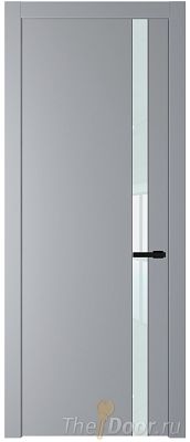 Дверь Profil Doors 18PW цвет Смоки (RAL 870-02) стекло Lacobel Белый лак молдинг Черный матовый Дверь Profil Doors 18PW цвет Смоки (RAL 870-02) стекло Lacobel Белый лак молдинг Черный матовый