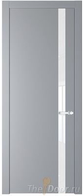 Дверь Profil Doors 18PW цвет Смоки (RAL 870-02) стекло Lacobel лак Классик молдинг Серебро Дверь Profil Doors 18PW цвет Смоки (RAL 870-02) стекло Lacobel лак Классик молдинг Серебро