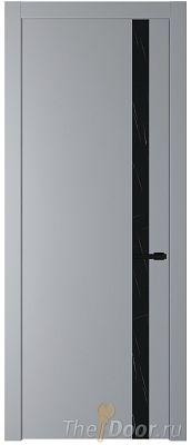 Дверь Profil Doors 18PW цвет Смоки (RAL 870-02) стекло Неро мрамор молдинг Черный матовый Дверь Profil Doors 18PW цвет Смоки (RAL 870-02) стекло Неро мрамор молдинг Черный матовый