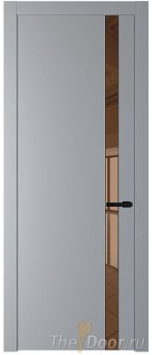 Дверь Profil Doors 18PW цвет Смоки (RAL 870-02) стекло Зеркало Bronza молдинг Черный матовый Дверь Profil Doors 18PW цвет Смоки (RAL 870-02) стекло Зеркало Bronza молдинг Черный матовый