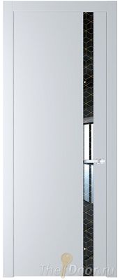Дверь Profil Doors 18PW цвет Вайт (RAL 110 96 02) стекло Лоран узор золото молдинг Серебро Дверь Profil Doors 18PW цвет Вайт (RAL 110 96 02) стекло Лоран узор золото молдинг Серебро