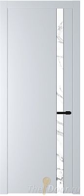 Дверь Profil Doors 18PW цвет Вайт (RAL 110 96 02) стекло Нефи белый узор серебро молдинг Черный матовый Дверь Profil Doors 18PW цвет Вайт (RAL 110 96 02) стекло Нефи белый узор серебро молдинг Черный матовый