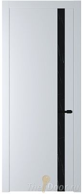 Дверь Profil Doors 18PW цвет Вайт (RAL 110 96 02) стекло Неро мрамор молдинг Черный матовый Дверь Profil Doors 18PW цвет Вайт (RAL 110 96 02) стекло Неро мрамор молдинг Черный матовый