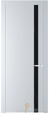 Дверь Profil Doors 18PW цвет Вайт (RAL 110 96 02) стекло Неро мрамор молдинг Серебро Дверь Profil Doors 18PW цвет Вайт (RAL 110 96 02) стекло Неро мрамор молдинг Серебро