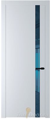 Дверь Profil Doors 18PW цвет Вайт (RAL 110 96 02) стекло Зеркало Blue молдинг Черный матовый Дверь Profil Doors 18PW цвет Вайт (RAL 110 96 02) стекло Зеркало Blue молдинг Черный матовый